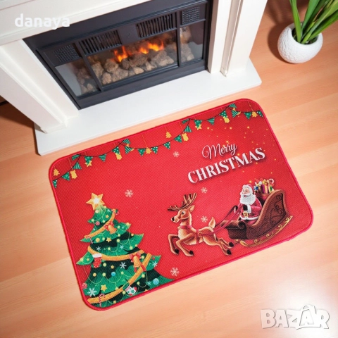 3920 Коледна постелка за врата, 60x40cm