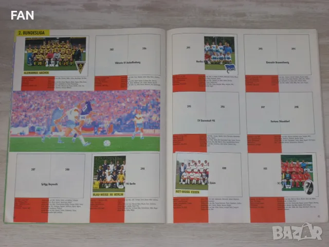  Оригинален стикер албум ПАНИНИ - PANINI FUSSBALL 89 Бундеслига сезон 1989/90 частично попълнен, снимка 13 - Фен артикули - 46988507