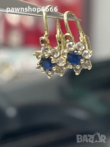 Златни обеци 14 карата, снимка 4 - Обеци - 53082042