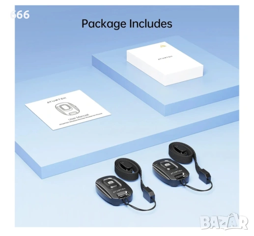 Дистанционно управление за iPhone и Android смартфони ATUMTEK , снимка 2 - Друга електроника - 53298757