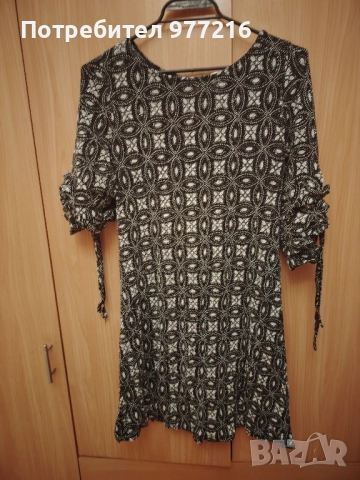 Уникална лъскава рокля-туника, снимка 3 - Рокли - 51646598