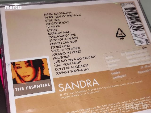 Sandra, Samantha Fox 2CD , снимка 2 - CD дискове - 46629006