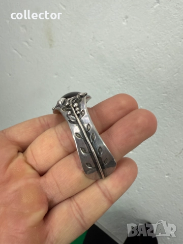 Стара немска гривна / сребърна. №7580, снимка 5 - Гривни - 52303003