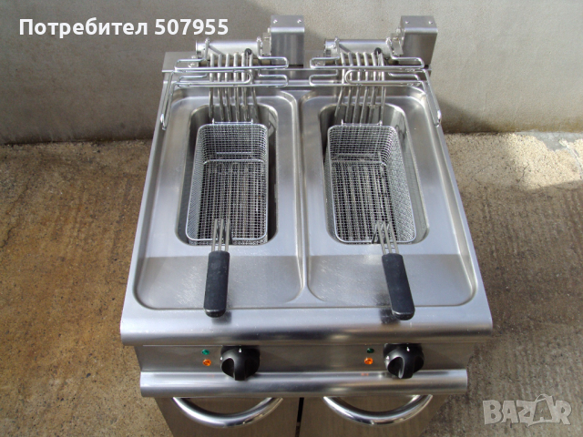Професионален, италиански, електрически, двоен фритюрник на база BARON, снимка 5 - Обзавеждане на кухня - 44975917