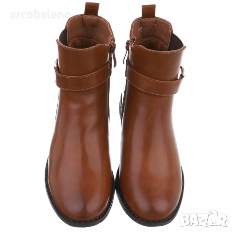 Дамски класически боти до глезена, 3цвята , снимка 10 - Дамски боти - 51681162