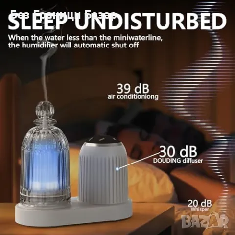 Нов Ултразвуков дифузер с музика, светлина и аромат за дом спа арома, снимка 6 - Други стоки за дома - 49714415