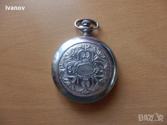 Стар джобен часовник Молния - неработещ, снимка 4 - Антикварни и старинни предмети - 51396115