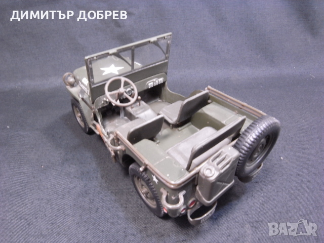 1/18 МЕТАЛНА КОЛИЧКА МАЩАБЕН МОДЕЛ JEEP WILLYS GATE CHINA, снимка 5 - Колекции - 44954941