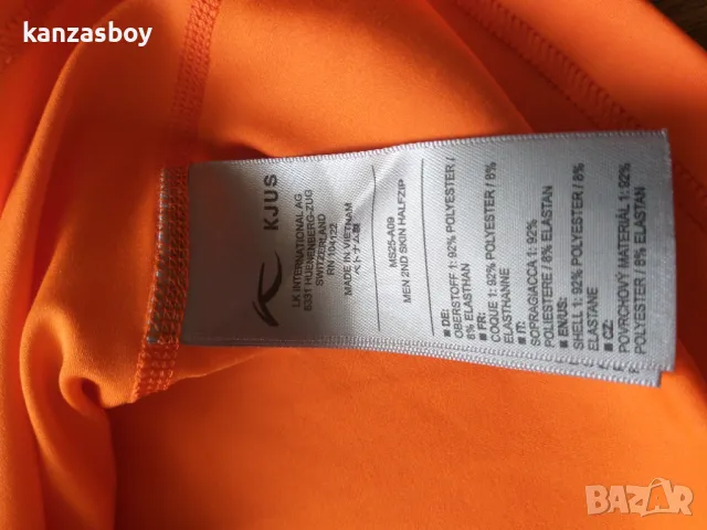 Kjus Men Second Skin Halfzip orange - страхотна мъжка блуза С КАТО НОВА, снимка 8 - Блузи - 49291627