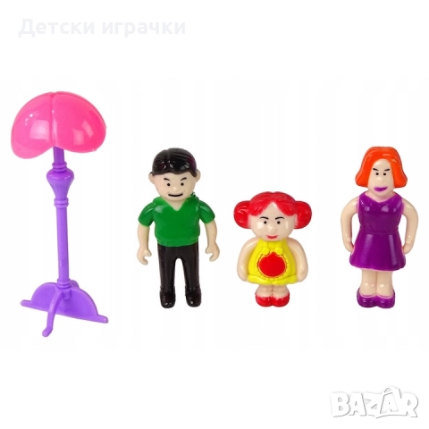 Къща за кукли семейство кукли с куче и мебели, музикална , снимка 14 - Кукли - 52778026