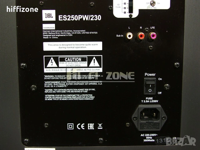  Субуфер JBL es250pm/230 , снимка 11 - Тонколони - 53562355