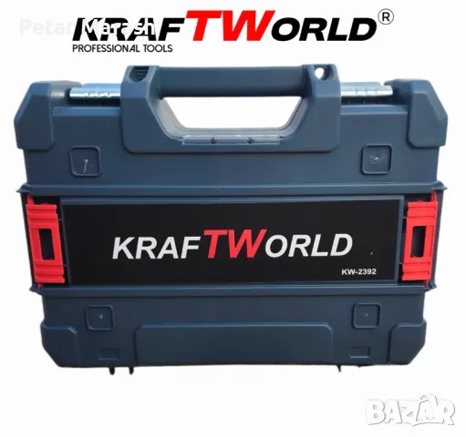 Акумулаторен Винтоверт и Безчетков Ъглошлайф KraftWorld, снимка 5 - Други инструменти - 50358569