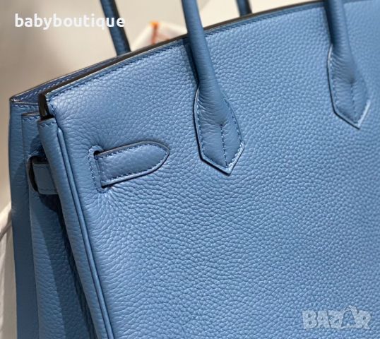 Hermes Birkin agate blue, снимка 6 - Чанти - 45389835