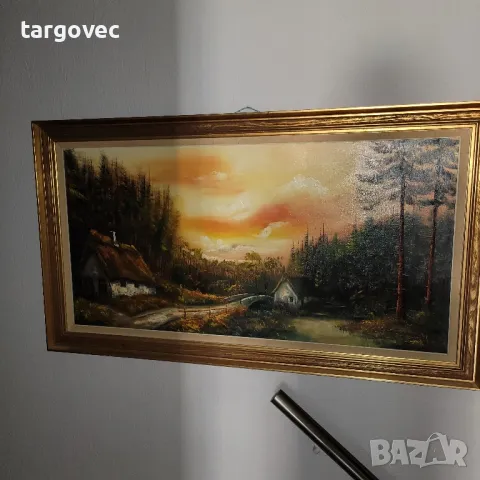 разкошен голям пейзаж масло върху платно внос от западна Европа