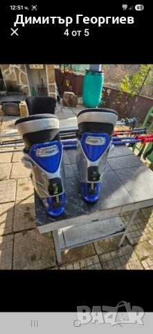 Ски и ски обувки ските са сервизирани 160 см обувките са запазени едните 44 номер другите 42 номер, снимка 5 - Зимни спортове - 53720454