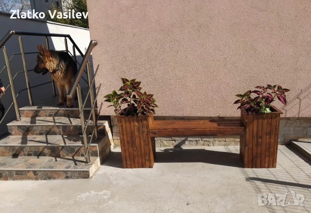 Пейката с две кашпи , снимка 7 - Вази - 53926985