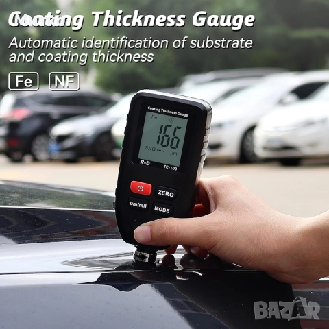 Уреди за измерване дебелината на боя за автомобили, измерване на дебелина (mil), проверка на оригина
