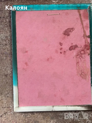 Ретро портрет на ламинирана плоскост върху картон, снимка 4 - Други ценни предмети - 51078912