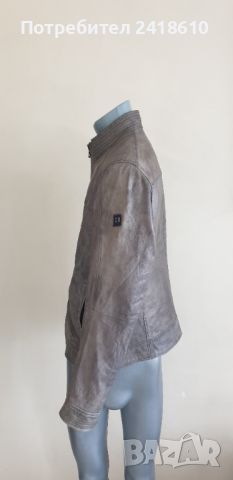 Hugo Boss Jips4 Leather Jacket Mens Size 50/L ОРИГИНАЛ! Ест. кожа!, снимка 8 - Якета - 45623960