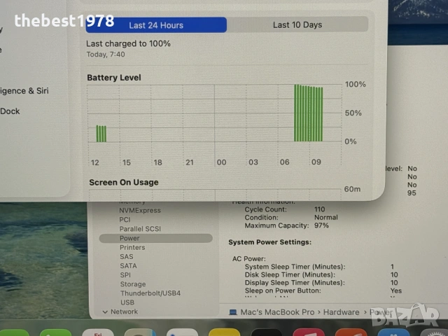 MacBook Pro 16 M1 Max`10 CPU/32 GPU/32GB RAM/1TB SSD/Бат 20ч, снимка 8 - Лаптопи за работа - 53912233