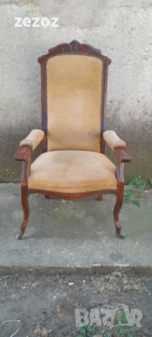 Стол антикварен с колелца-№050, снимка 1 - Столове - 45926437