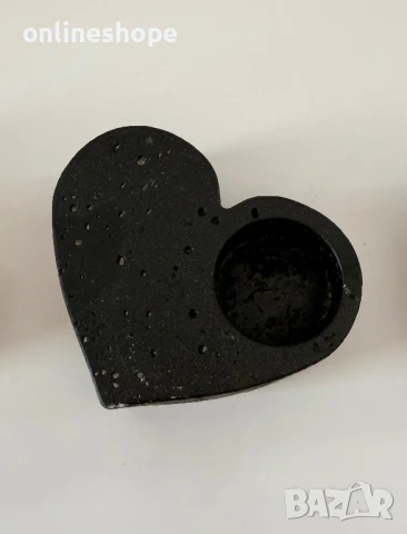 Ръчно изработен свещник “Сърце” – елегантност с послание, снимка 4 - Декорация за дома - 50524597