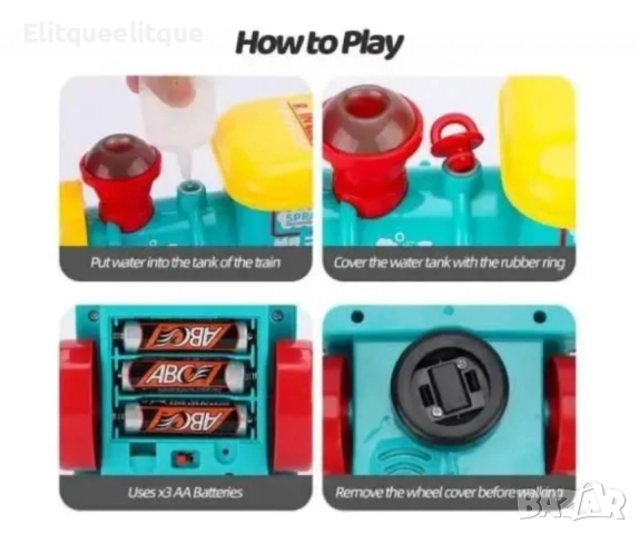 Спрей влакче с музика светлини и водна мъгла за безкрайно забавление, снимка 3 - Коли, камиони, мотори, писти - 52346535