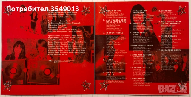 Неофициални cd / цд компакт дискове - нови - HEART [GREATEST HITS], снимка 18 - CD дискове - 53773830