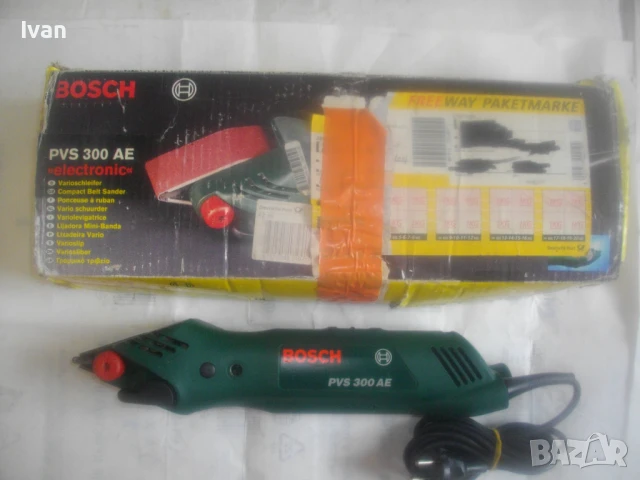 Швейцарски ел. двустранен мини лентов шлайф BOSCH Made in SWITZERLAND шлайфане труднодостъпни места, снимка 2 - Други инструменти - 51251907