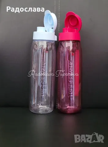 Бутилка за вода 500мл с винт капачка от Tupperware , снимка 13 - Буркани, бутилки и капачки - 47016194