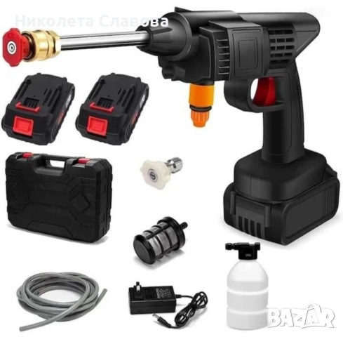 💦 Акумулаторна водоструйка 48V с 2 батерии – мощност навсякъде! ⚡, снимка 7 - Парочистачки и Водоструйки - 51530175
