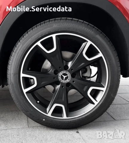 4 броя капачки за джанти Mercedes Benz 75mm Black, снимка 2 - Части - 52170680