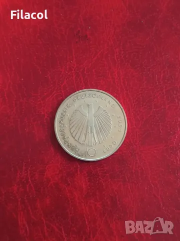 Германия 10 евро 2003 Световно първенство по футбол 2006, снимка 2 - Нумизматика и бонистика - 50408553