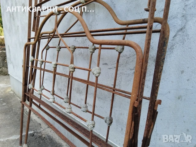 Старо Ковано Сгъваемо Легло. , снимка 5 - Антикварни и старинни предмети - 50824328