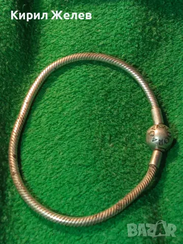 ПАНДОРА Бутикова МАРКОВА СРЕБЪРНА ГРИВНА СРЕБРО S925 ALE PANDORA 15570, снимка 15 - Гривни - 48485928