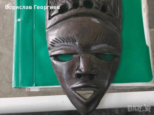 Дървена маска дърворезба, снимка 4 - Колекции - 52302774