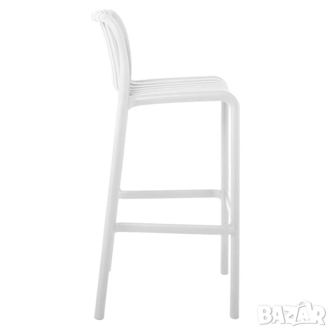 Бар стол бял  moda БЯЛ , снимка 2 - Столове - 52084809