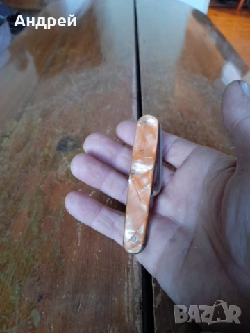 Стара сгъваема вилица П.Денев, снимка 3 - Други ценни предмети - 53433215