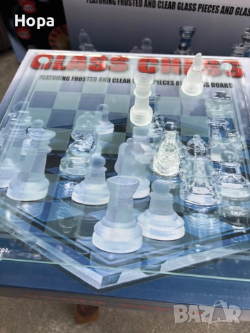 Стъклен шах , снимка 2 - Шах и табла - 53844273