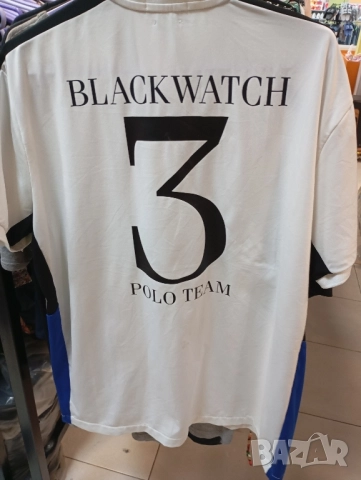 Vintage Polo Ralph Lauren Blackwatch 3 Polo Team Polo Shirt XL, снимка 2 - Тениски - 52281491