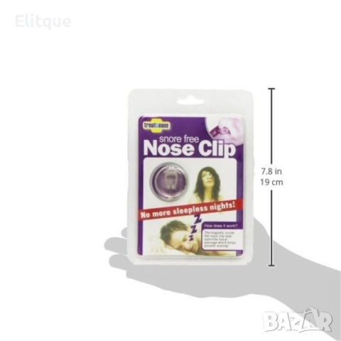 Устройство против хъркане Snore Free Nose Clip TV24, снимка 3 - Други - 52895056