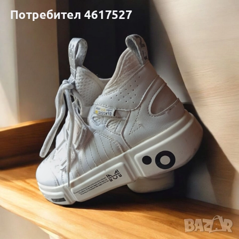 Бели високи дамски маратонки , снимка 7 - Маратонки - 52084249