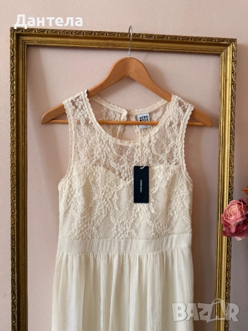 VERO MODA нова ефирна рокля с нежна дантела, снимка 8 - Рокли - 54228710