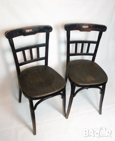 Винтидж виенски столове „Карловац“ дървени, снимка 2 - Столове - 50730739
