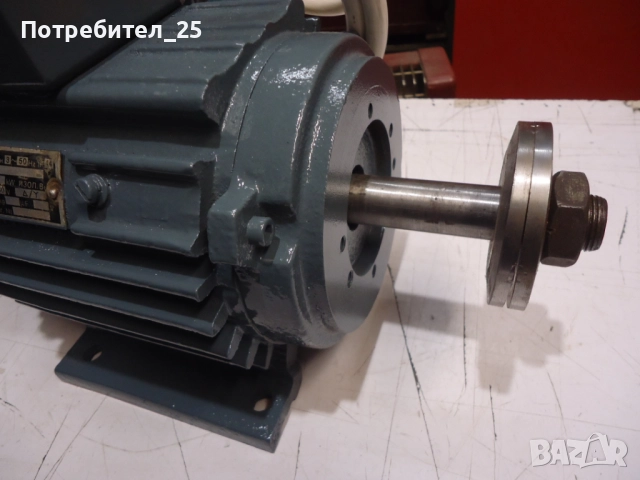Трифазен шмиргел 1,1KW, снимка 4 - Електродвигатели - 52892778