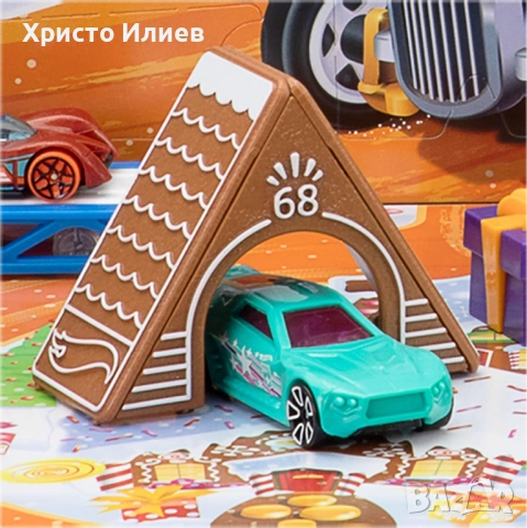 Коледен Календар Hot Wheels 10 коли Хот Уилс 14 аксесоара Адвент календар с изненади, снимка 2 - Други - 52626186