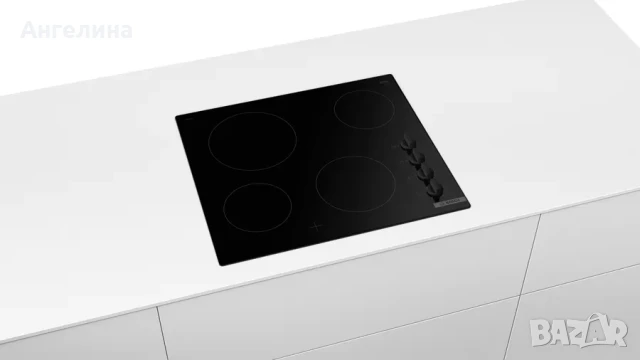 Готварски плот, Bosch PKE611CA3E SER2, Electric cooktop, 4 zones, Sword knobs, inox frame, 6,6 kW, 6, снимка 4 - Котлони - 51244792