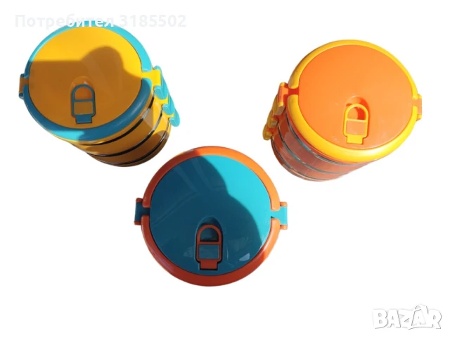 Ефективна и практична тройна кутия за съхранение на храна, снимка 6 - Кутии за храна - 51392870