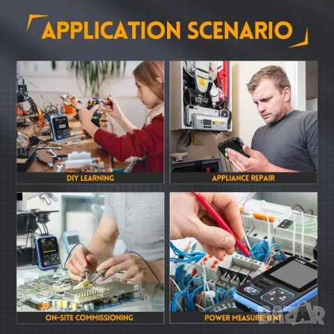 Преносим осцилоскоп FNIRSI DSO-TC3, снимка 7 - Други инструменти - 49824367