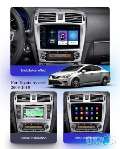 Мултимедия, Двоен дин, за Toyota, Avensis, Андроид, Дин навигация за Тойота Авенсис, плеър с Android, снимка 2 - Аксесоари и консумативи - 34030621